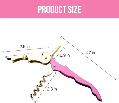 Miniatura 6 de Sacacorchos profesional para camareros, llave de vino de acero inoxidable resistente para camareros de restaurantes, sacacorchos clásico todo