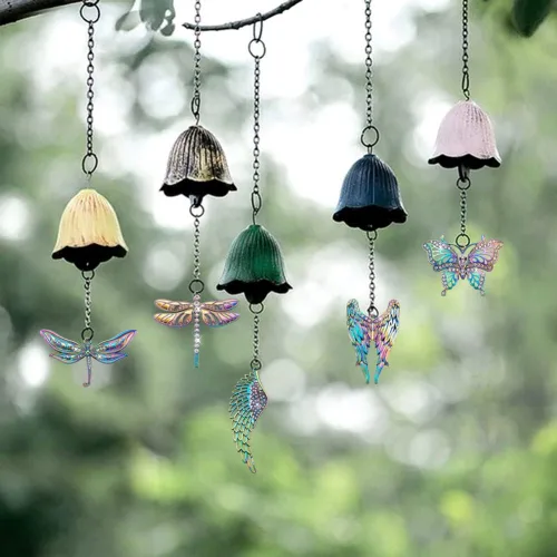Miniatura 7 de 12 dijes de filigrana de mariposa de aleación de color arco iris, colgantes grandes, colgantes de ala hueca, adorno de metal grabado al agua fuerte