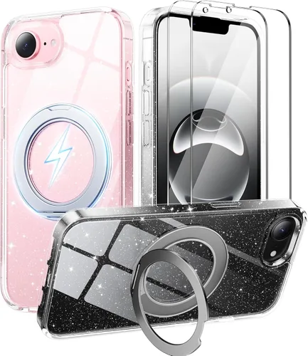Miniatura 74 de Funda magnética para iPhone 12 Pro Max, [probada en caídas de grado militar] [compatible con MagSafe] Funda protectora delgada, translúcida mate a