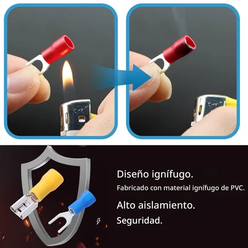 Miniatura 7 de Feggizuli 280 piezas de conectores de crimpado, kit de conectores macho y hembra de pala de 2.8 mm, 4.8 mm, 6.3 mm, 15 tipos de terminales