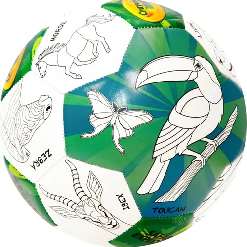 Miniatura 3 de Crayola Balón de fútbol oficial - Unisex Niños - CRAY302BL Zoo Animal Talla 5
