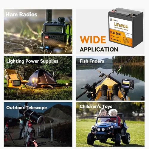 Miniatura 9 de Batería de litio de 12 V, fosfato de litio de 50 Ah, batería de ciclo profundo LiFePO4, 50 A BMS, más de 4000 ciclos, perfecta para RV, motor