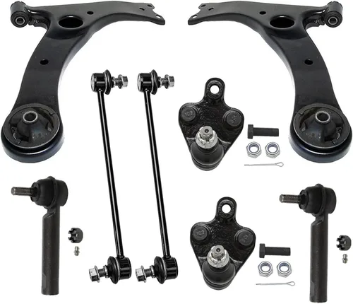 Miniatura 83 de Detroit Axle - Kit de brazos de control de extremo delantero de 8 piezas para Dodge Dakota 00-04, Durango 00-03, 4 brazos de control superior e