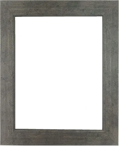 Miniatura 105 de Marco de fotos de 4 x 6 pulgadas, acabado envuelto suave, plano de 1.25 pulgadas de ancho, negro tradicional, MDF compuesto de madera 100% americana