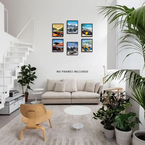 Miniatura 4 de MOCVSWO Impresiones artísticas para pared de automóvil, pósters de auto deportivo, impresiones artísticas de súper auto, pósteres de Fórmula Grand