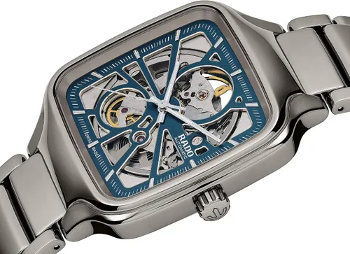 Miniatura 5 de Rado True Square - Reloj automático suizo con correa de cerámica 21 modelo R27083202 color plateado Plateado Reloj automático
