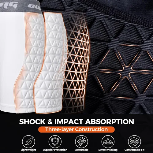 Miniatura 5 de COOLOMG Pantalones cortos deslizantes de sóftbol para mujer, con relleno, ropa interior de compresión para béisbol lacrosse cricket