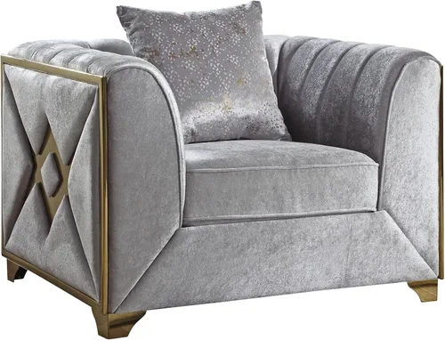 Miniatura 3 de Silla de estilo moderno en plata