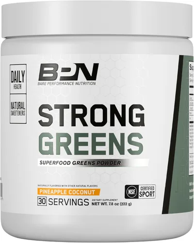 Miniatura 8 de BARE PERFORMANCE NUTRITION, BPN Strong Greens Superalimento en Polvo, Limón, 30 Porciones