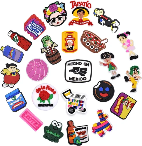 Colgantes médicos para zapatos, Papacharms, nuevo mexicano, clip, hebilla, encantos para zapatos, papacharms, hombres y mujeres, decoración de