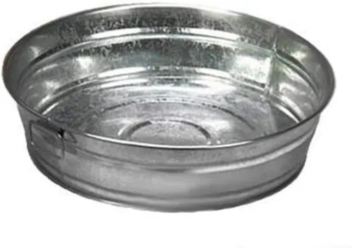 Miniatura 8 de American Metalcraft MTUB63 Tina galvanizada natural con mango lateral - 27 oz, 6 pulgadas