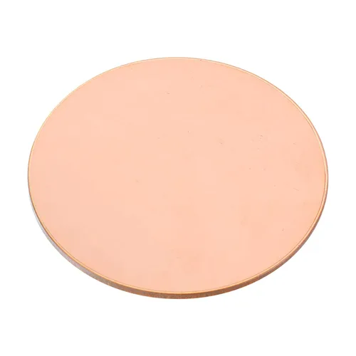 Miniatura 9 de uxcell Hoja de cobre puro, 10 unidades de 1 3/16 pulgadas x 0.02 pulgadas, calibre 24 T2, placa redonda de metal de cobre para manualidades