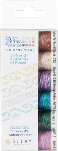 Miniatura 2 de SULKY OF AMERICA Sulky Sampler 12wt Cotton Petites 6/Pkg-2nd, segundo surtido más popular 6