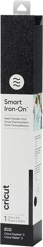 Miniatura 4 de Cricut Smart Iron-On - Vinilo de transferencia térmica de 13 pulgadas x 3 pies con purpurina para proyectos de HTV, compatible con Cricut Explore