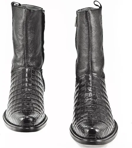 Miniatura 3 de Cuadra Botas de vestir con Cremallera Chocolate y Negro de 7 a 11, Negro, 10.5