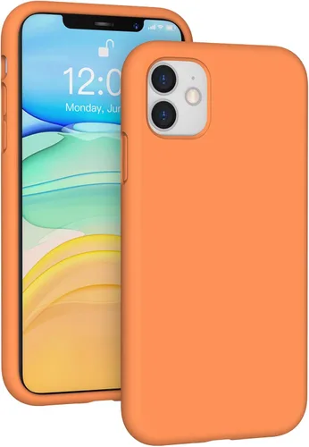 Miniatura 94 de Funda de silicona líquida compatible con iPhone 11 (6.1 pulgadas), cubierta de goma de gel de protección completa con forro de microfibra suave