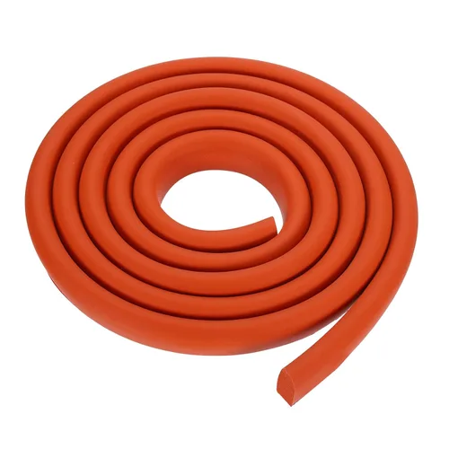 Miniatura 9 de uxcell Varilla de espuma de 3.28 pies, relleno de juntas sólidas en forma de D de 1.18 x 0.59 pulgadas, tira de sellado de espuma para protector