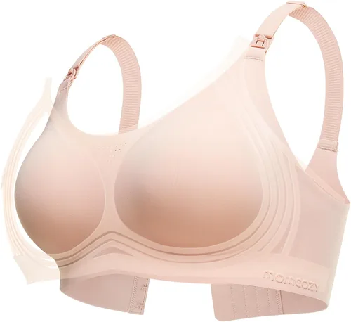 Momcozy Sujetadores de lactancia para lactancia materna, FB016 Jelly Strip Support Comfort Maternity, brasier sin costuras sin costuras