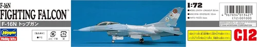 Miniatura 4 de Hasegawa 1/72 US Navy F-16N Top Gun Modelo de plástico C12