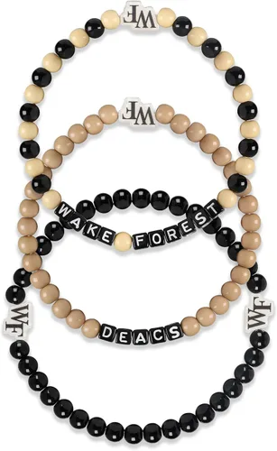 Miniatura 12 de FOCO NCAA unisex-adulto Paquete de 3 Pulseras de la Amistad con Cuentas con Logotipo de Equipo Universitario de la NCAA Oficialmente Licenciadas