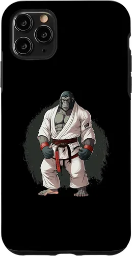 Miniatura 12 de iPhone 11 Gorilla In Judo Uniforme - Estuche japonés de artes marciales