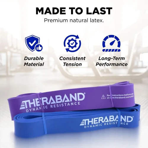 Miniatura 6 de THERABAND High Resistance Band - Elastic Super Bands for Improving Flexibility, Injury Rehab, & Full Body Workouts - Heavy Duty Stretch Bands for