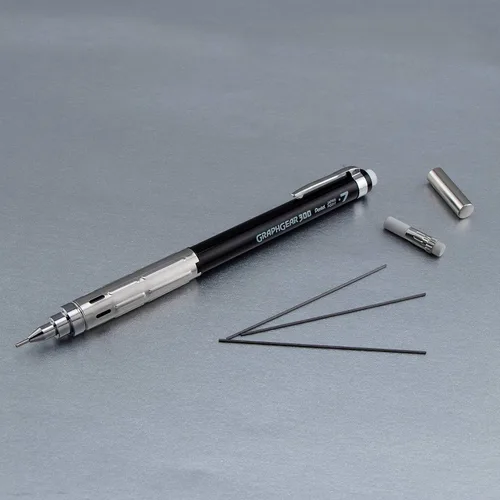 Miniatura 5 de Pentel GraphGear 300 - Lápiz mecánico, caja de 12 lápices, color negro, 0.028 in
