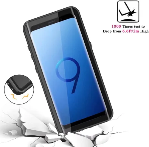 Miniatura 3 de YMCCOOL Funda impermeable para Samsung Galaxy S9, protección de cuerpo completo, a prueba de golpes, nieve, suciedad con protector de pantalla
