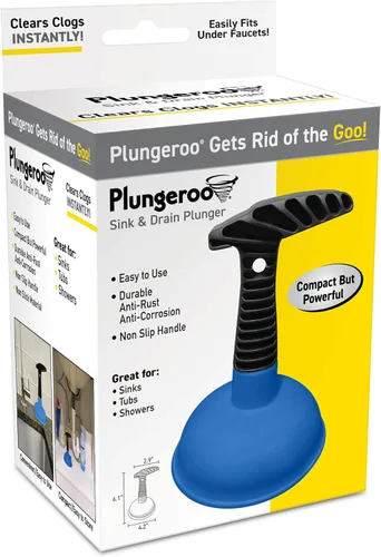 Posicionador de fregadero, potente mini émbolo con mango corto, herramienta de desatascamiento fácil de usar para desagües de baño, ducha, bañera y
