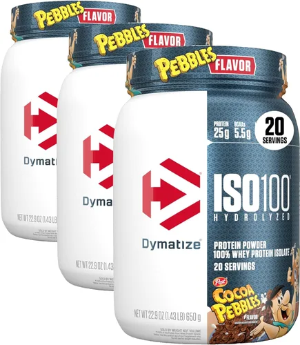 Miniatura 12 de Dymatize ISO100 Proteína hidrolizada en polvo, 100% aislado de proteína de suero, 0.88 onzas (25 g) de proteína, 0.19 onzas (5.5 g) de BCAA, sin