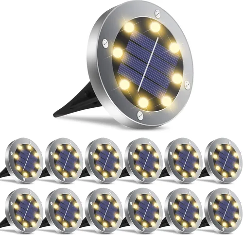 Miniatura 7 de OULONGER 4.6inch Solar Lights Outdoor Waterproof,10Pack Solar Lights for Outside,Solar Garden Lights Landscape Lighting for Patio Pathway Lawn Yard
