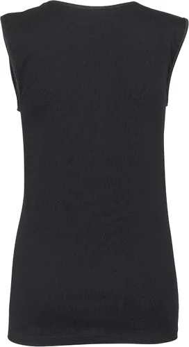 Miniatura 3 de Rosette Camiseta interior sin mangas para mujer - Algodón - Cuello alto, diseño de hombro completo