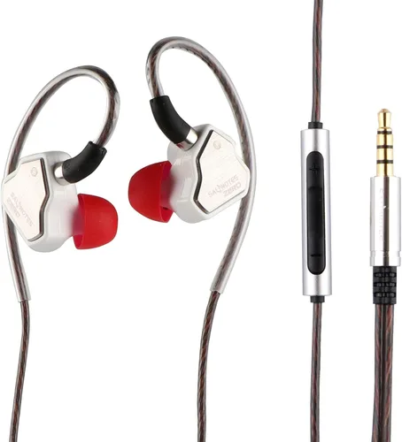Linsoul 7Hz Salnotes Zero HiFi 0.394 in Dynamic Driver In-Ear Earphone IEM con diafragma compuesto de metal placa frontal de acero inoxidable Blanco
