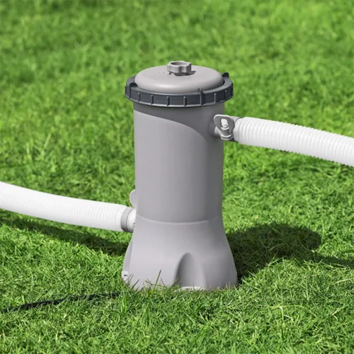 Miniatura 9 de Bestway Flowclear - Cartucho de bomba de filtro de agua para piscina sobre el suelo, 530 galones por hora, 120 voltios con temporizador de apagado