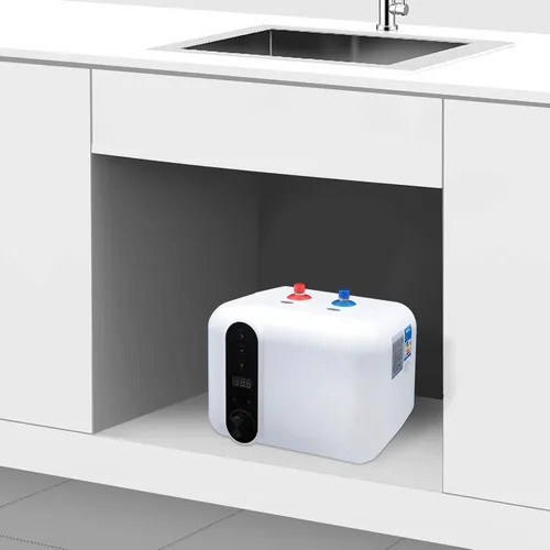 Miniatura 3 de Calentador de agua instantáneo eléctrico de 110 V 1500 W, calentador de agua de tanque pequeño de 2.6 Gollon con pantalla digital, temperatura
