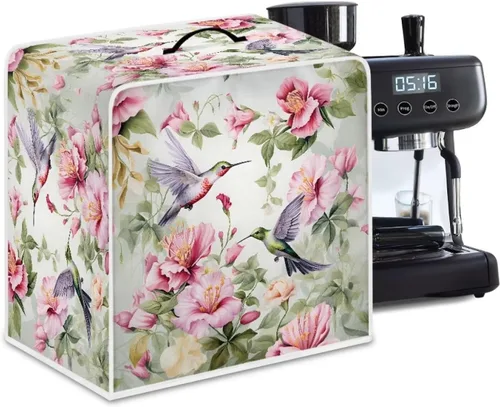 Miniatura 59 de DISNIMO Cubierta antipolvo para cafetera de mariposa azul, fundas para máquina de hacer café de cocina con mango superior, cubierta