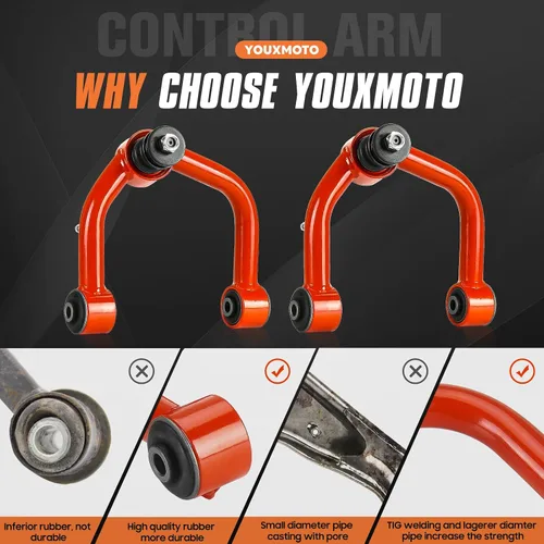 Miniatura 3 de Brazos de control superiores delanteros aptos para Toyota Tundra 2000-2006, para Sequoia 2001-2007, brazos de control ajustables de suspensión