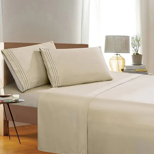 Miniatura 17 de Elegant Comfort 1500 Premier Resistente a Arrugas y Decoloración de Calidad Hotel Juego de Sábanas de 4 Piezas Ultra Suave Lujoso Incluye Sábana