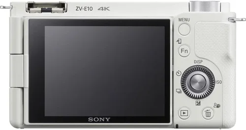 Miniatura 3 de Sony Cámara sin espejo ZV-E10 con lente de 0.630-1.969 in (blanco) (ILCZV-E10L/W) + lente Sony FE PZ de 1.102-5.315 in (SELP28135G) + tarjeta de 64