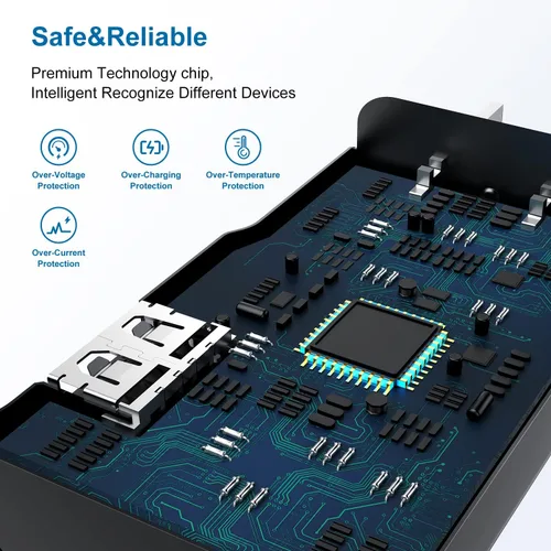 Miniatura 2 de Cargador tipo C de carga rápida, paquete de 2 bloques de carga USB C Android para teléfono y cable de carga de 3 pies, para Samsung Galaxy S8/S9/S10