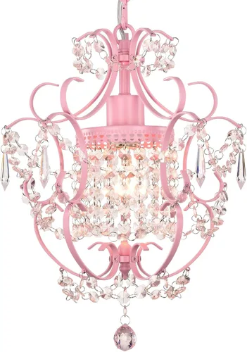 Miniatura 11 de Candelabro pequeño para dormitorio, candelabro cromado 90% preensamblado, mini candelabro de cristal acrílico, 1 lámpara colgante para dormitorio