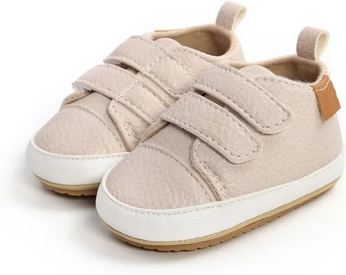 Miniatura 4 de Clowora Zapatos para bebés niños y niñas, suela de goma antideslizante, zapatos de cuna para recién nacidos, mocasines planos.