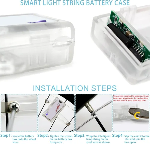 Miniatura 6 de Hestya Juego de cestas de bicicleta para niños, cesta de mimbre, cesta de bicicleta para manillar para niñas con 2 luces LED para ruedas
