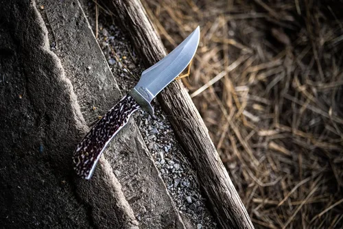 Miniatura 6 de Uncle Henry Cuerno de alce 8.5 pulgadas de alto carbono SS cuchillo de hoja fija de espiga completa con una hoja de 4.25 pulgadas y mango