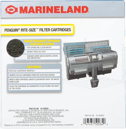 Miniatura 2 de Marineland Penguin Bio-Wheel - Cartuchos de filtro de potencia de repuesto, para filtración de acuarios, Rite-Size C, 6