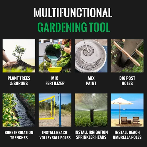 Miniatura 5 de Power Planter foco de 3 x 24 pulgadas de Longitud extendida & Ropa De Cama Plant Barrena..., Negro