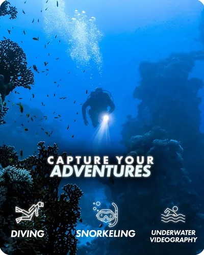 Miniatura 4 de Movo DiveRig2 XL - Equipo de buceo con luz LED impermeable – Compatible con GoPro HERO, HERO5, HERO6, HERO7, HERO8, HERO9, HERO10 y cámara de acción