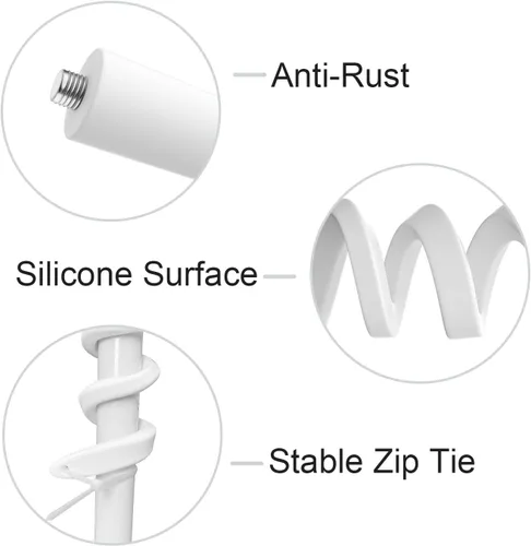 Miniatura 2 de Soporte giratorio flexible para Google Nest Cam (batería) sin herramientas ni daños en la pared