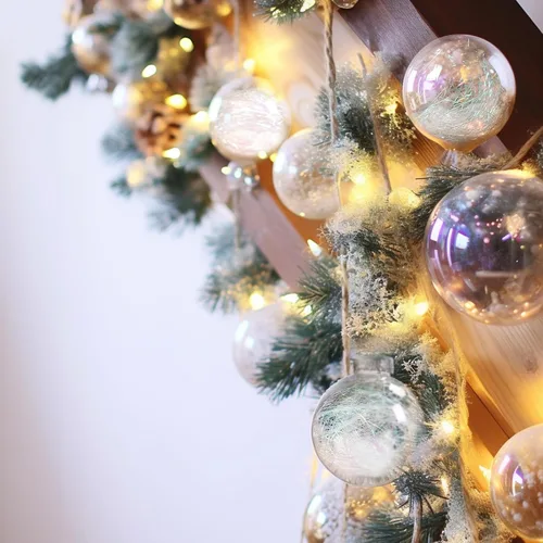 Miniatura 3 de AMS Adornos de bolas de Navidad transparentes de 24 piezas, 2.76"/70mm, bolas de Navidad irrompibles para colgar, juego de esferas para árbol