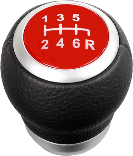 Miniatura 8 de Pomo de Palanca de Cambios Manual: Pomo de Palanca de Cambios de Cuero PU de 6 Velocidades de Reemplazo para Subaru WRX/STI 2015-2022 Varilla